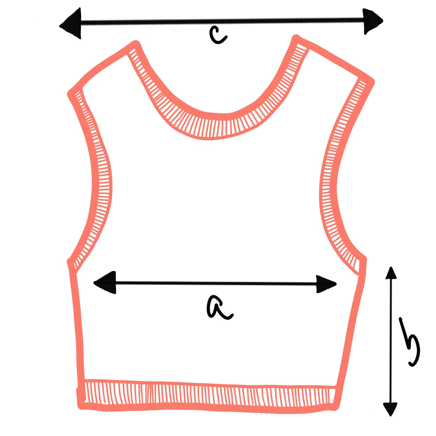 Striped Combo Vest - Green/Orange
