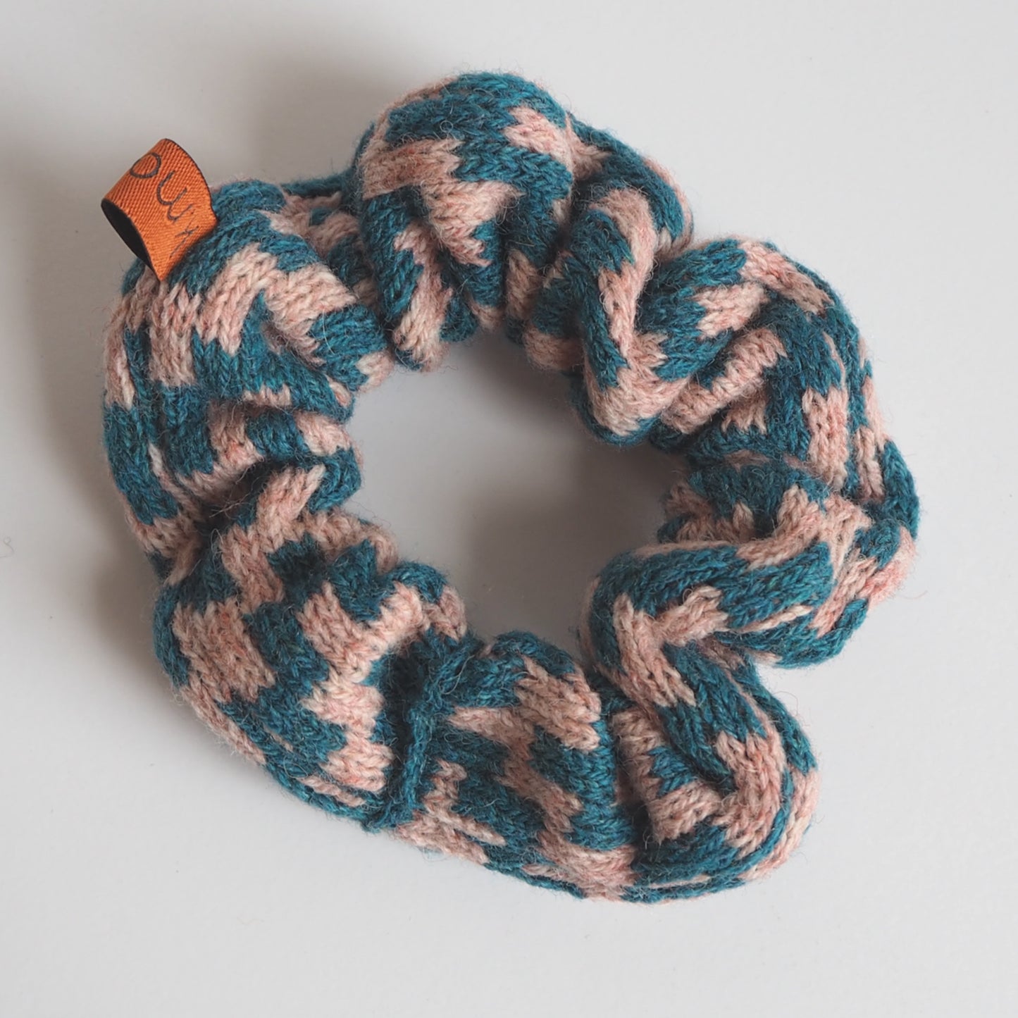Stepped Chevron Scrunchie