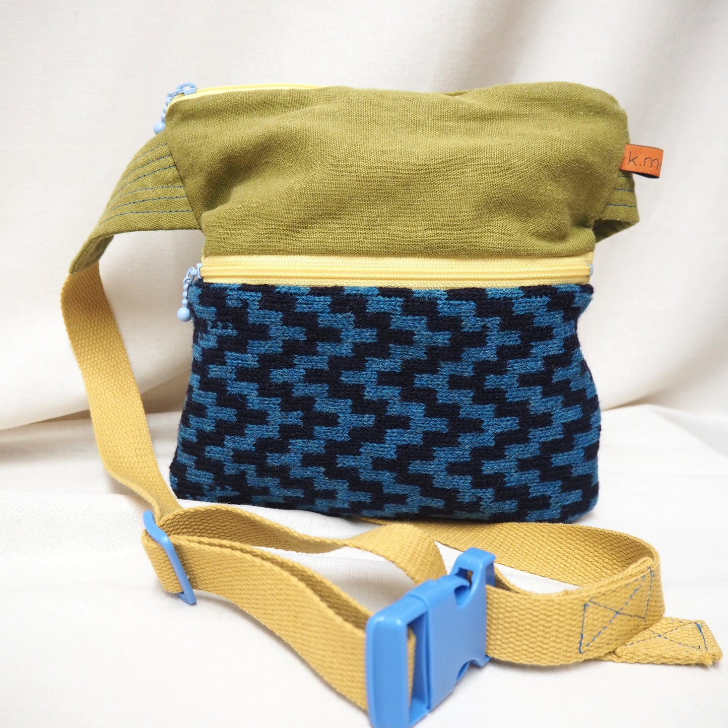 Stepped Chevron Cross-Body Bags