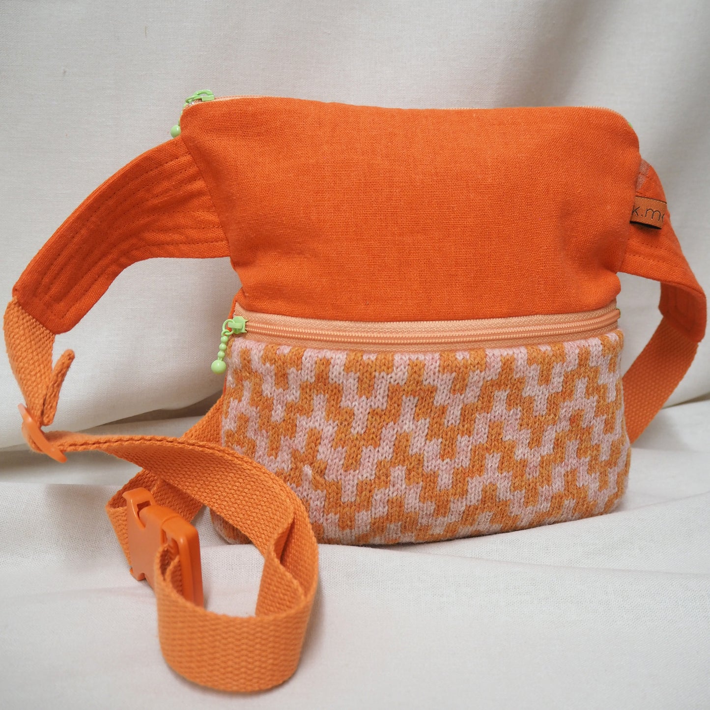 Stepped Chevron Cross-Body Bags