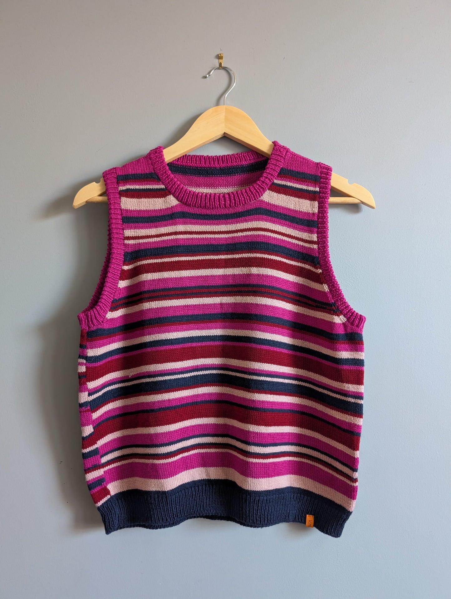 Striped Combo Vest - Purple