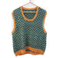 Graphic Chevron Vest - Blue/Green - Size L