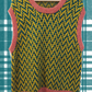 Graphic Chevron Vest - Blue/Yellow - Size L