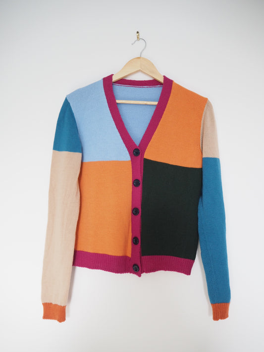 Colour Block Cardi - Sample Size S