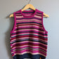 Striped Combo Vest - Purple